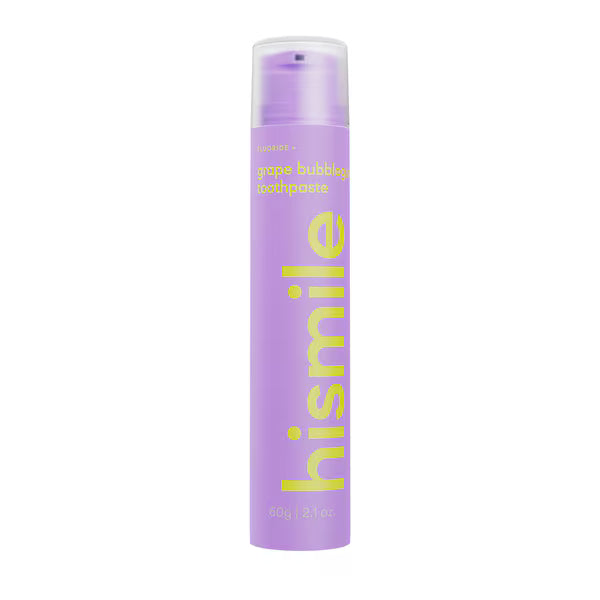 Hismile Grape Bubblegum flavoured toothpaste for daily use, UK version