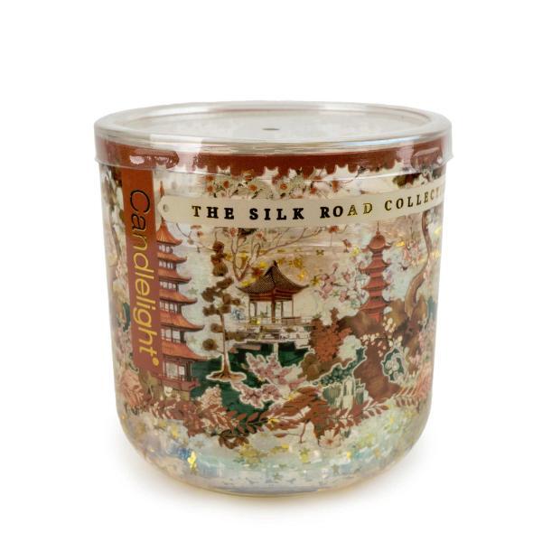 Samarkand LED candle with Moroccan spice and glitter, British product