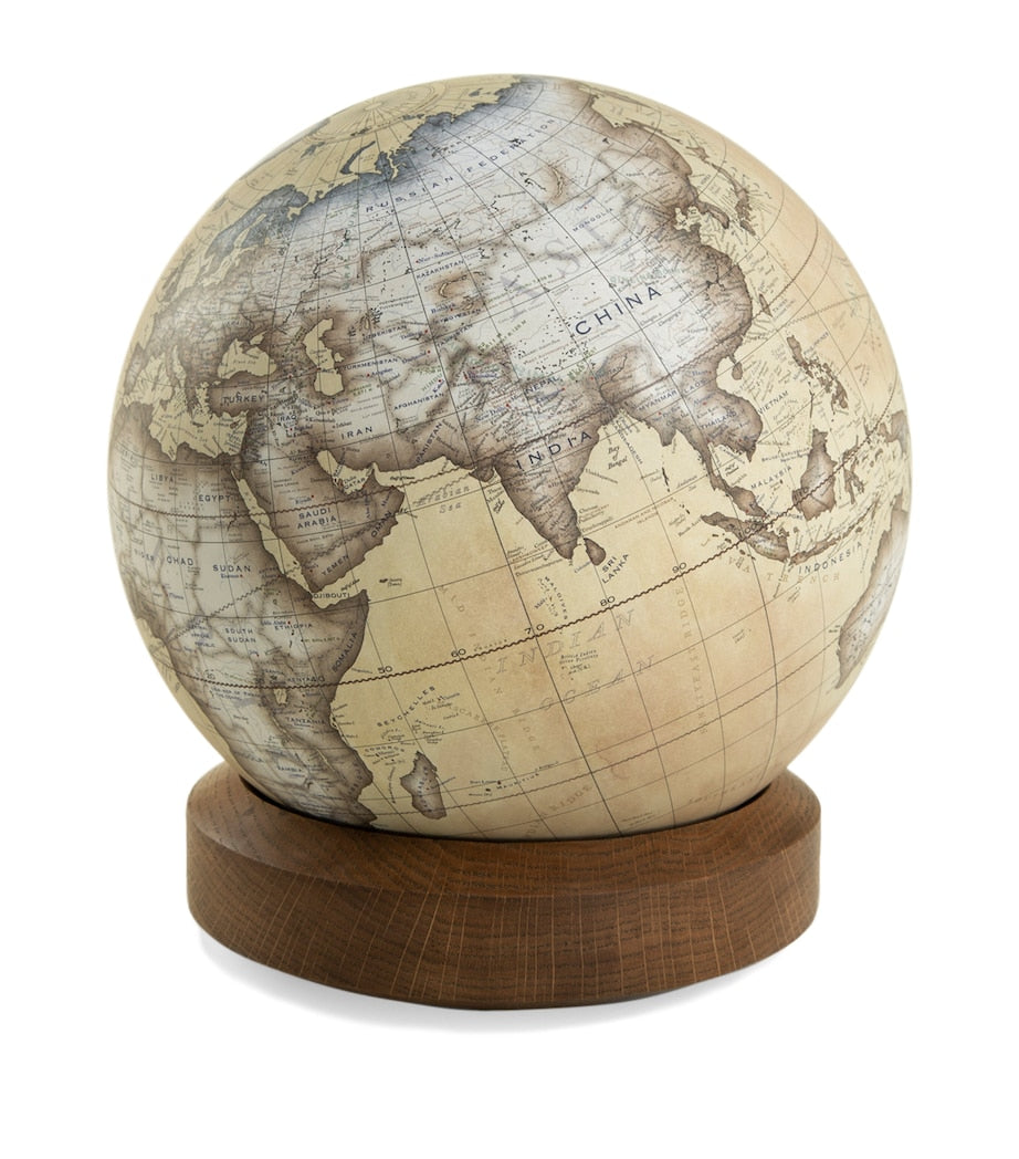Bellerby Oak Albion desk globe 22cm, imported from the UK