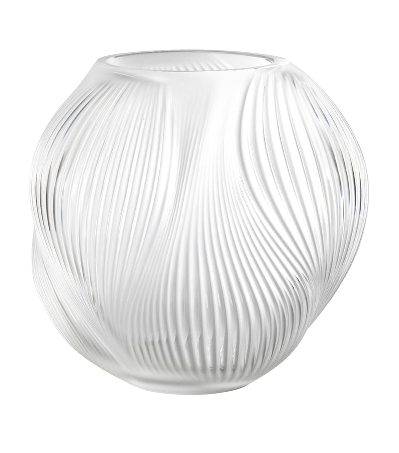Lalique small crystal Alizé vase 17cm (British brand)
