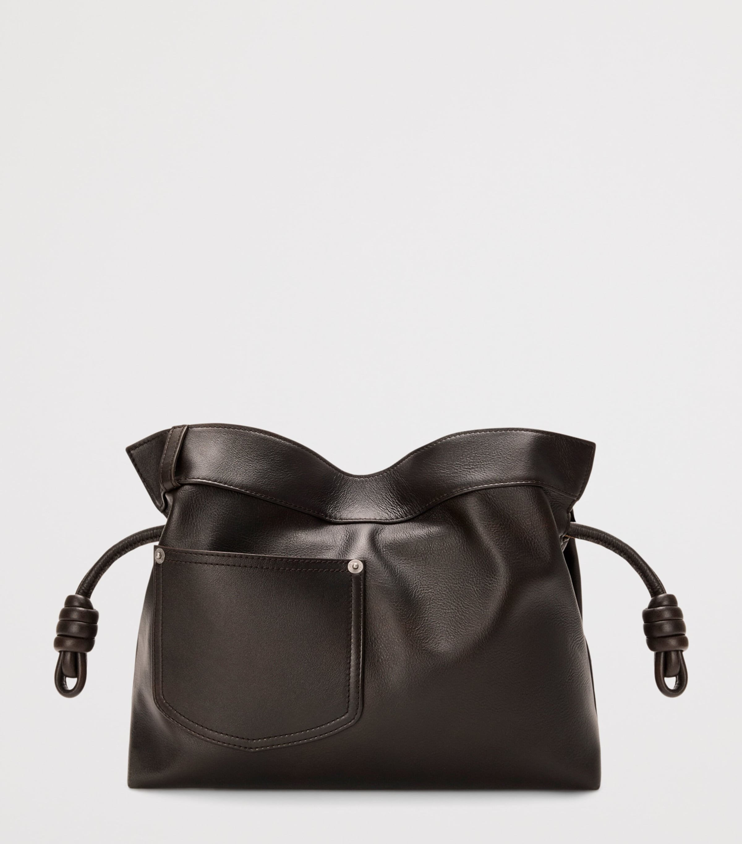LOEWE Flamenco clutch bag calfskin denim style, UK version