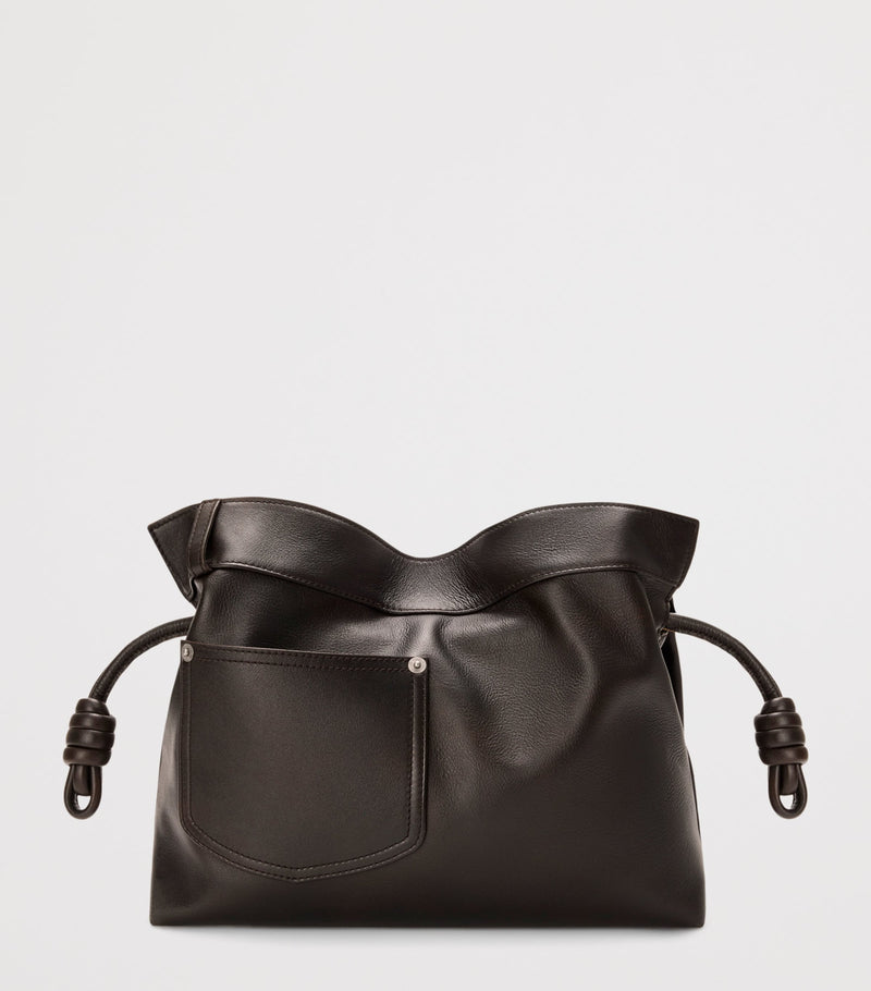 LOEWE Flamenco clutch bag calfskin denim style, UK version