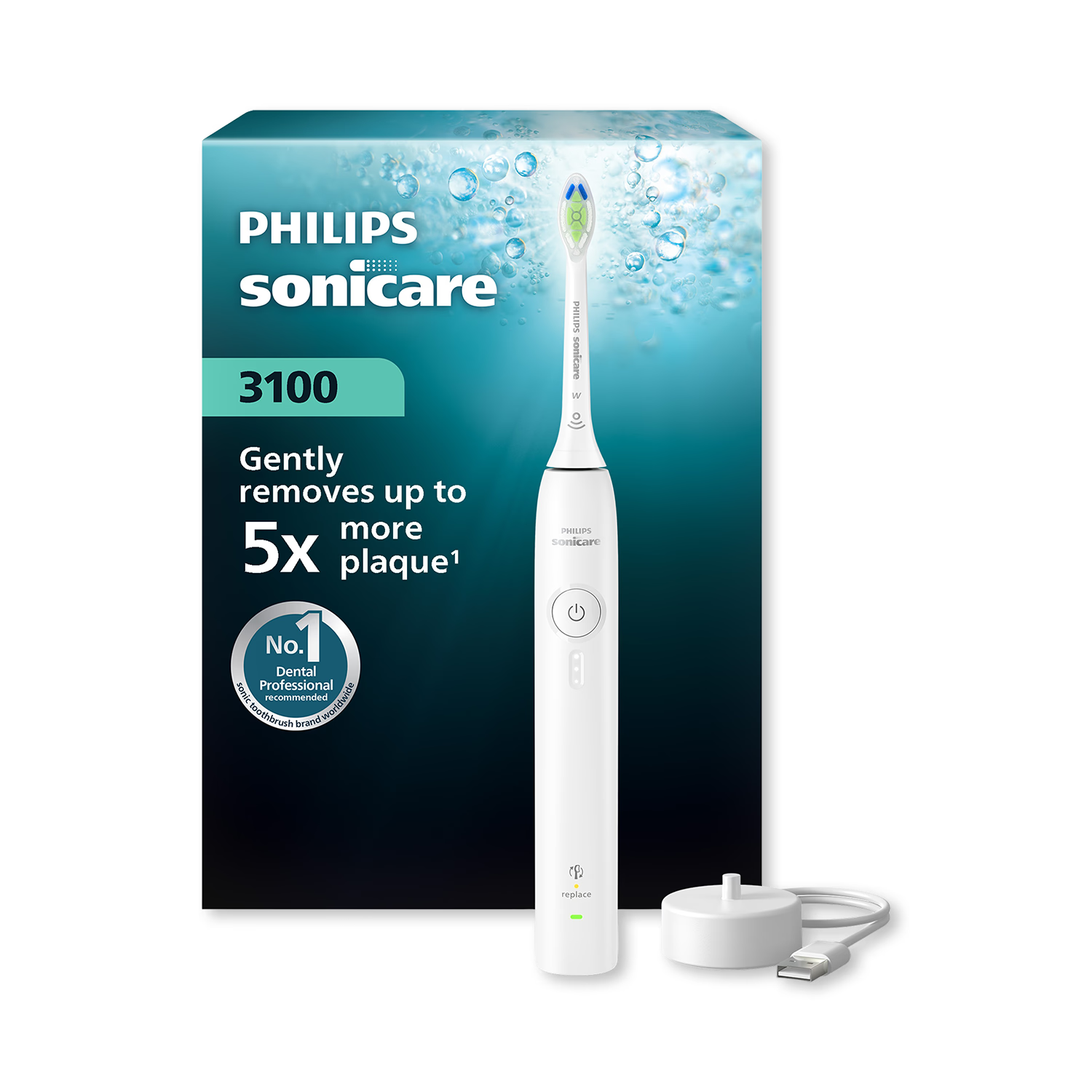 Philips Sonicare 3000 White electric toothbrush, imported from the UK