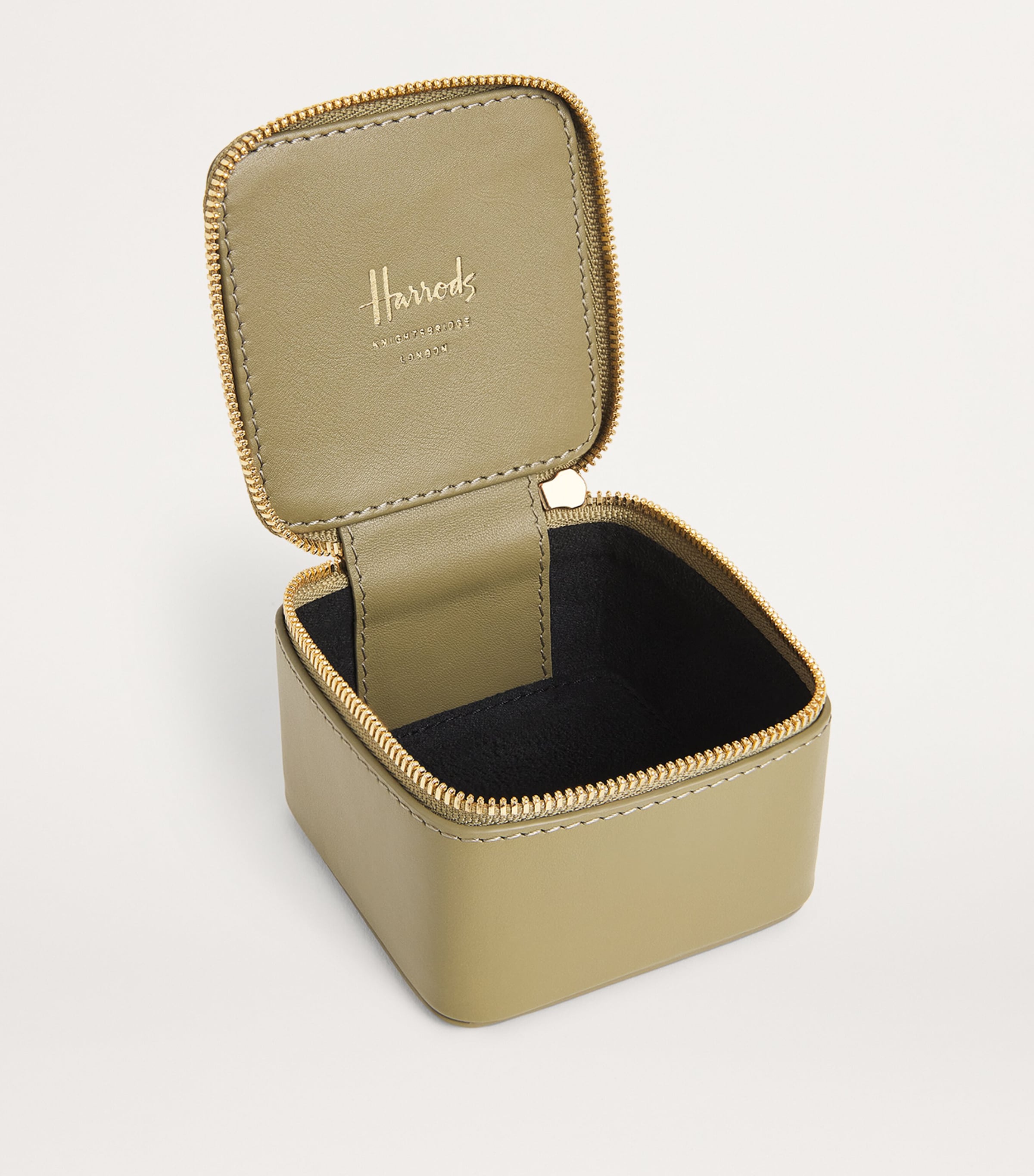 Harrods small smooth leather trinket box, UK version