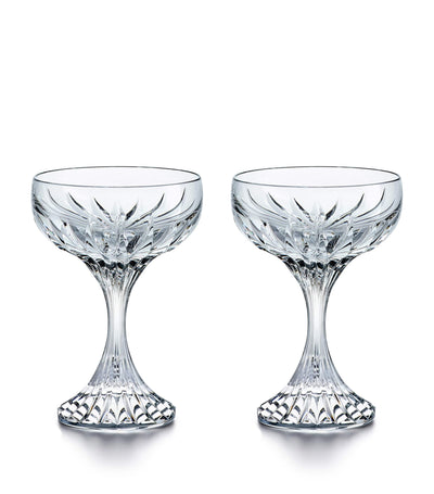 Baccarat Massena Coupe Sett med 2 champagneglass