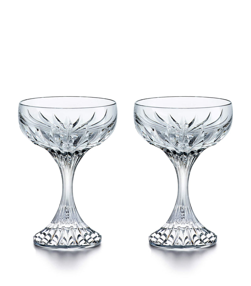 Baccarat Massena coupe glasses set of 2 - British product