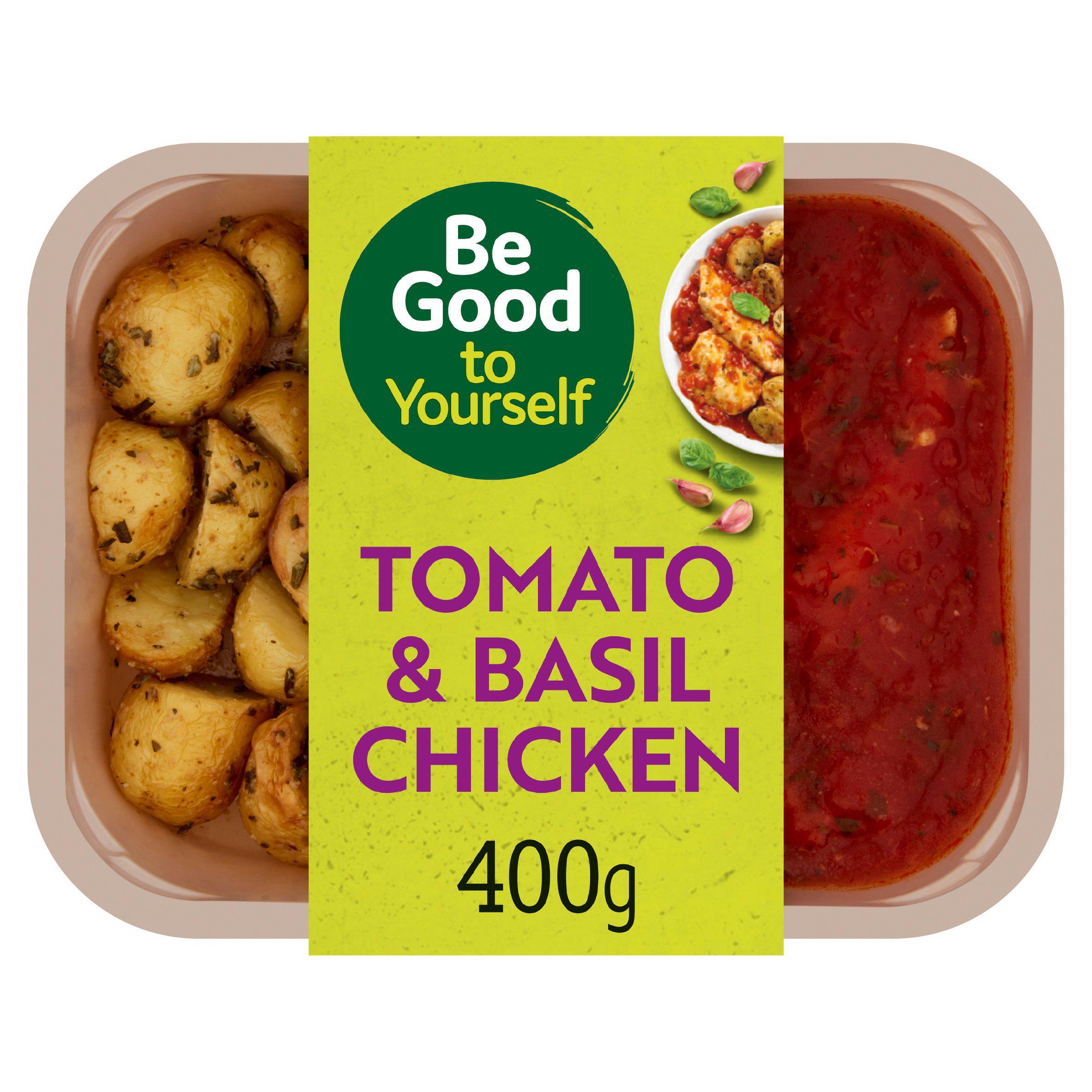 Sainsbury's Tomato & Basil Chicken, Be Good To Yourself 400g (Serves 1) milk free Sainsburys   