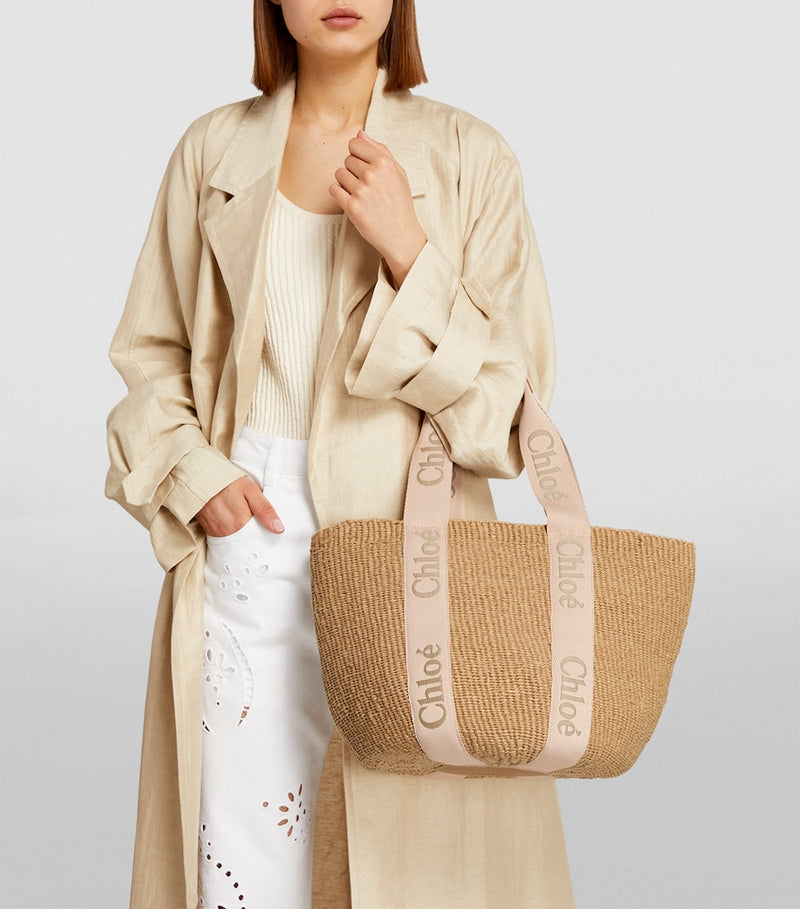 Chloé Large Woody basket bag, imported from the UK