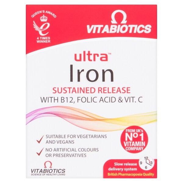 Vitabiotics Ultra Iron X 30 tablets GOODS Superdrug   