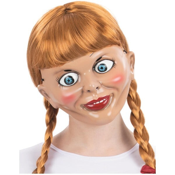 Smiffys Annabelle Mask plastic costume, imported from the UK