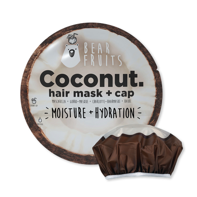 Holland & Barrett Bear Fruits Coconut Moisture Hydration Hair Mask with Cap- Buy online at McGrocer