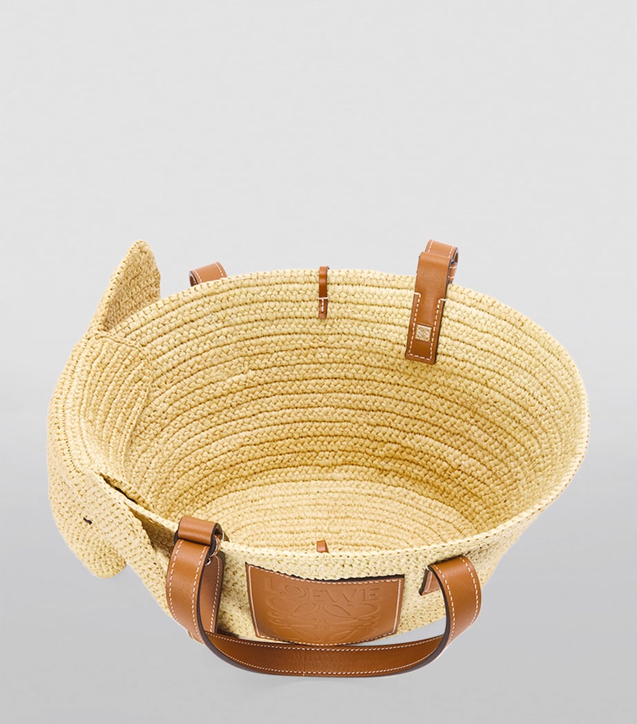 LOEWE small woven elephant basket tote bag, UK version