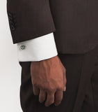 Deakin & Francis sterling silver enamel knot cufflinks - British product