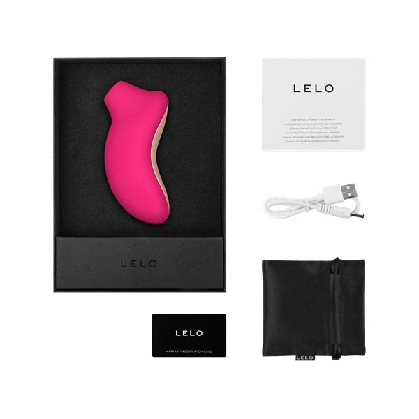 LELO SONA clitoral massager Cerise, imported from the UK