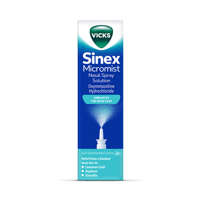 Vicks Micromist 15ml nasal spray decongestant (British brand)