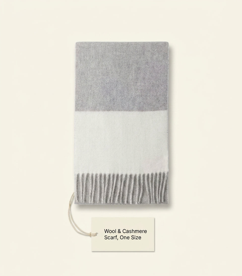 Prada cashmere logo scarf 180cm (British brand)