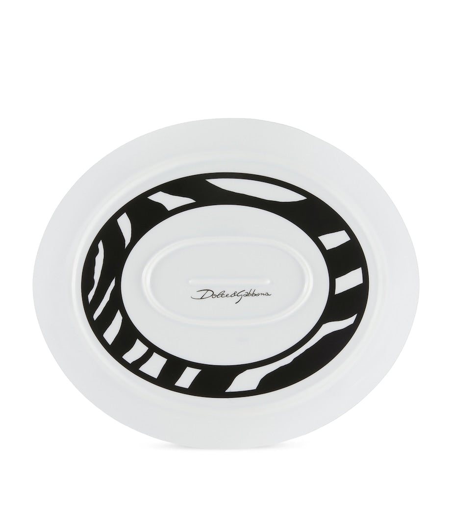 Dolce&Gabbana serving plate zebra design 45.5cm - British product