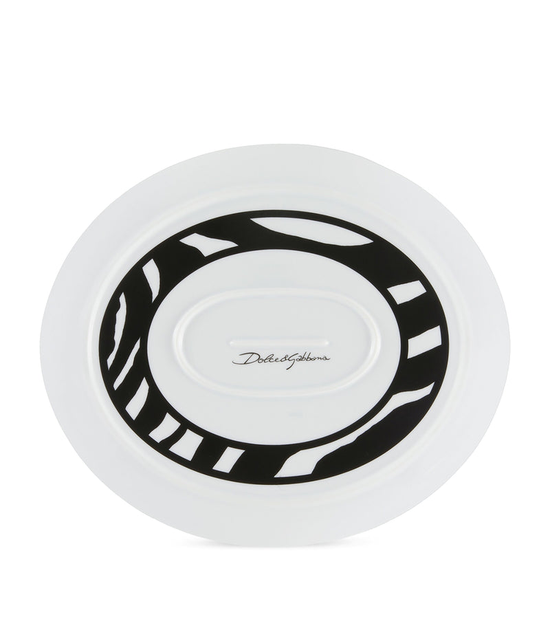 Dolce&Gabbana serving plate zebra design 45.5cm - British product