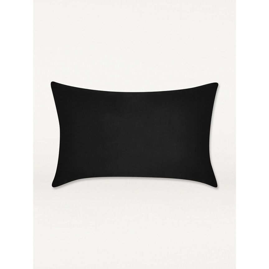 George Home Black Pillowcase Pair