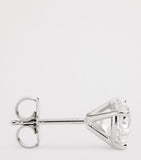 Harrods white gold diamond stud earrings 1.90ctw (British brand)