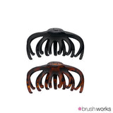 Brushworks matte octopus claw clips 2 pack, imported from the UK