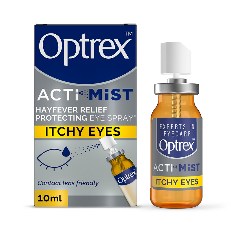 Optrex Double Action eye spray for itchy and watery eyes 10ml, imported from the UK