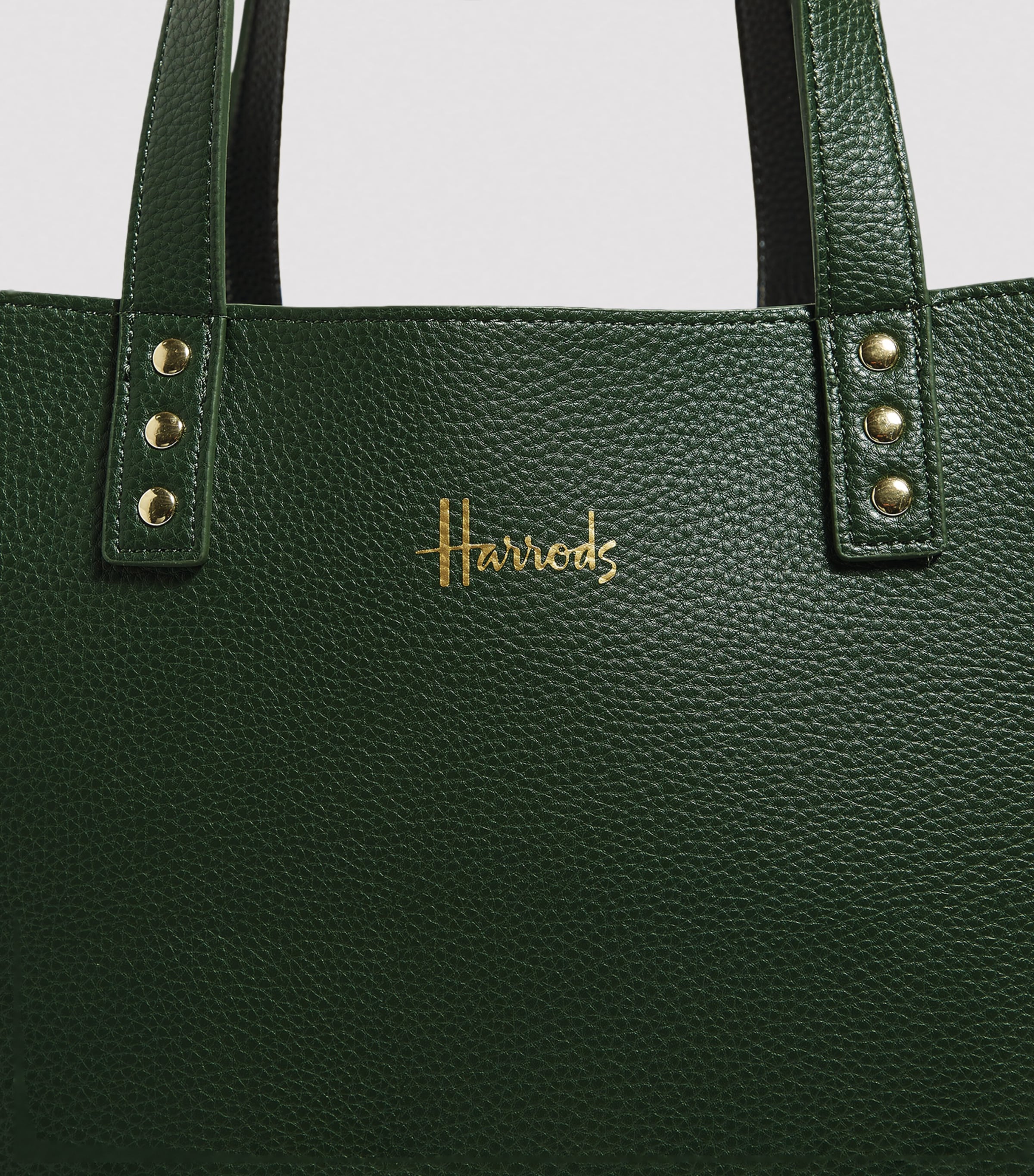Harrods Fern tote bag pebbled polyurethane imported from the UK