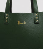Harrods Fern tote bag pebbled polyurethane imported from the UK