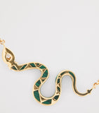 L'Atelier Nawbar Boa necklace diamond malachite 40-42cm, imported from the UK