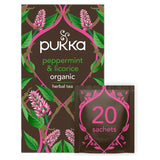 Pukka Organic Peppermint & Licorice 20 Herbal Tea Sachets GOODS ASDA   