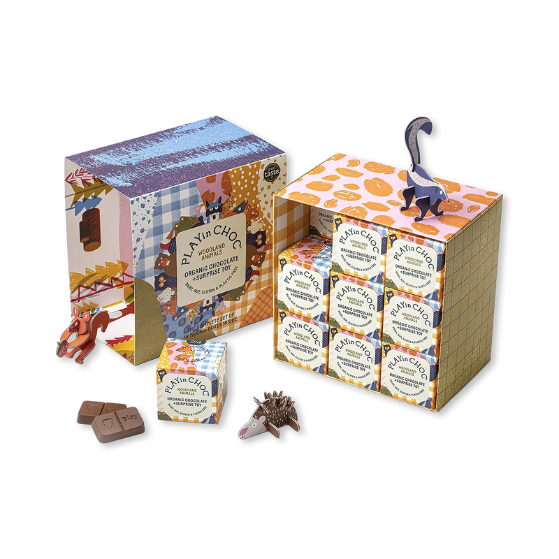 PLAYin CHOC ToyChoc Woodland Animals gift set - British product
