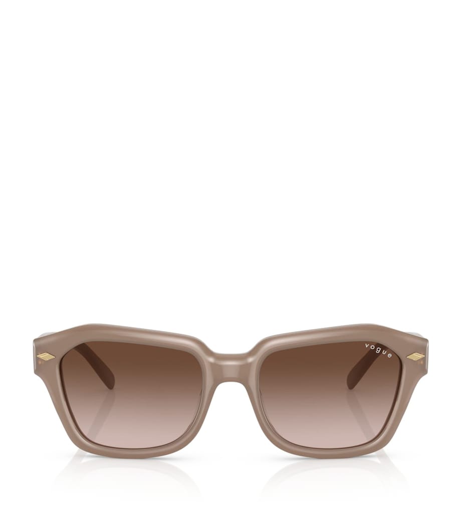 Vogue irregular acetate sunglasses with gradient lenses, UK version