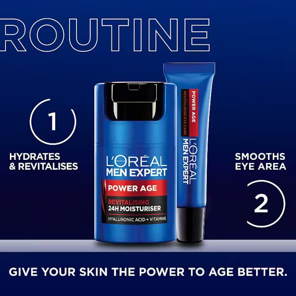 L'Oreal Paris Men Eye Cream with Hyaluronic Acid, UK version