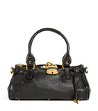 Chloé Paddington shoulder bag in glossy leather with gold-tone hardware (British brand)