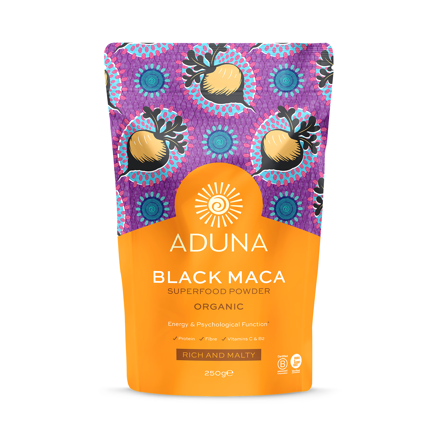 Aduna black maca superfood powder 250g (British brand)