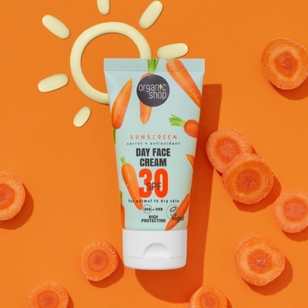Organic Shop SPF30 normal skin face cream 50ml (British brand)