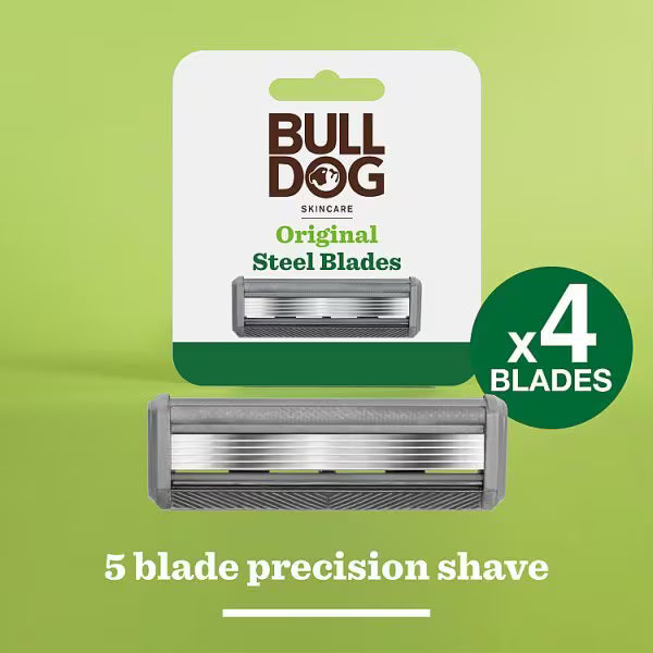 Bulldog replacement razor blades four pack - British product
