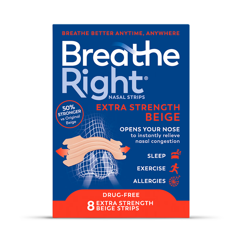 Breathe Right Nasal Strips Extra Strength 8 Count, UK version