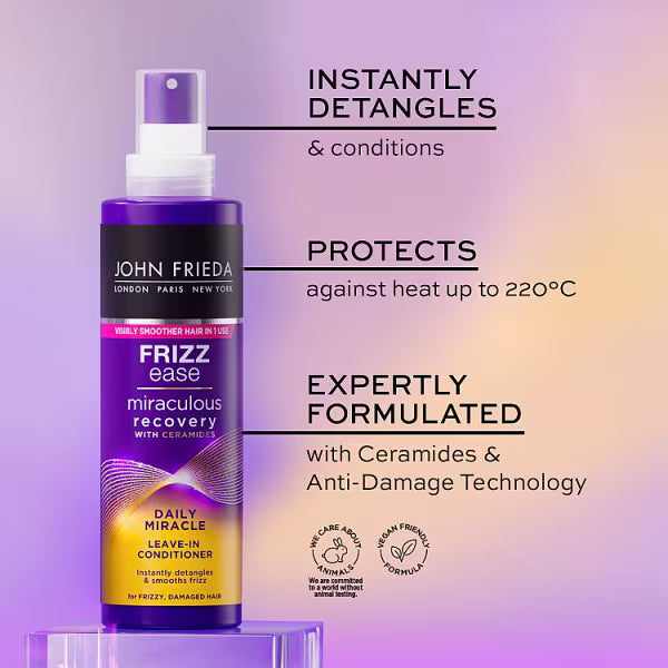 Frizz-Ease leave-in conditioner daily miracle treatment 200ml - British product