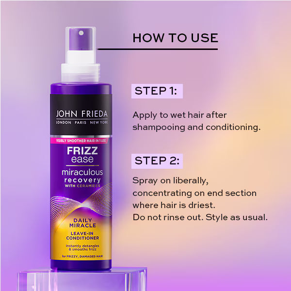Frizz-Ease leave-in conditioner daily miracle treatment 200ml - British product