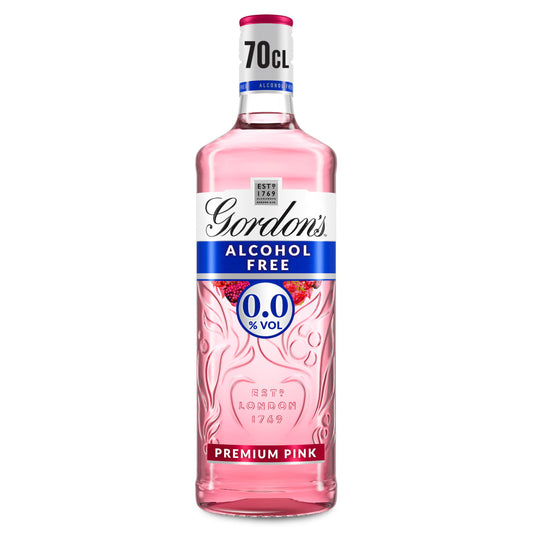 Gordon's Alc Free Prm Pink Dist Gin 70cl GOODS Sainsburys   