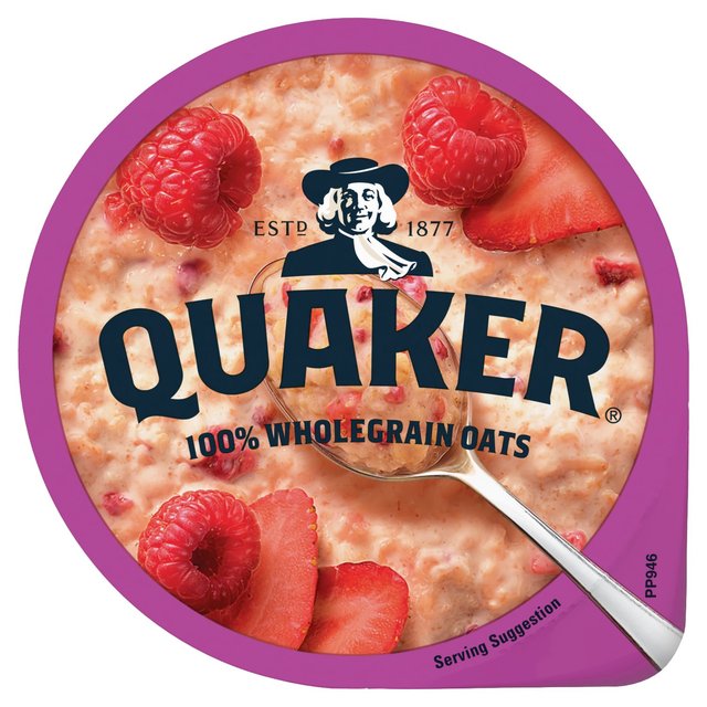 Quaker Oat So Simple Summer Berries Porridge Cereal Pot   58g Cereals M&S   