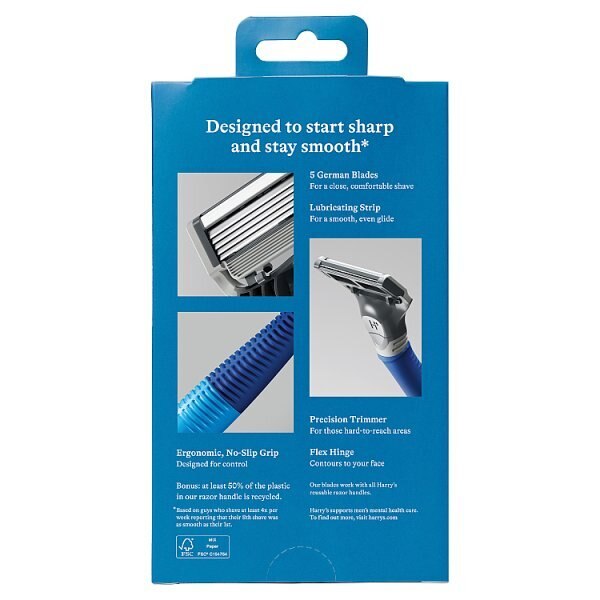 Harry's Truman Razor + Blade - Indigo Blue GOODS Superdrug   