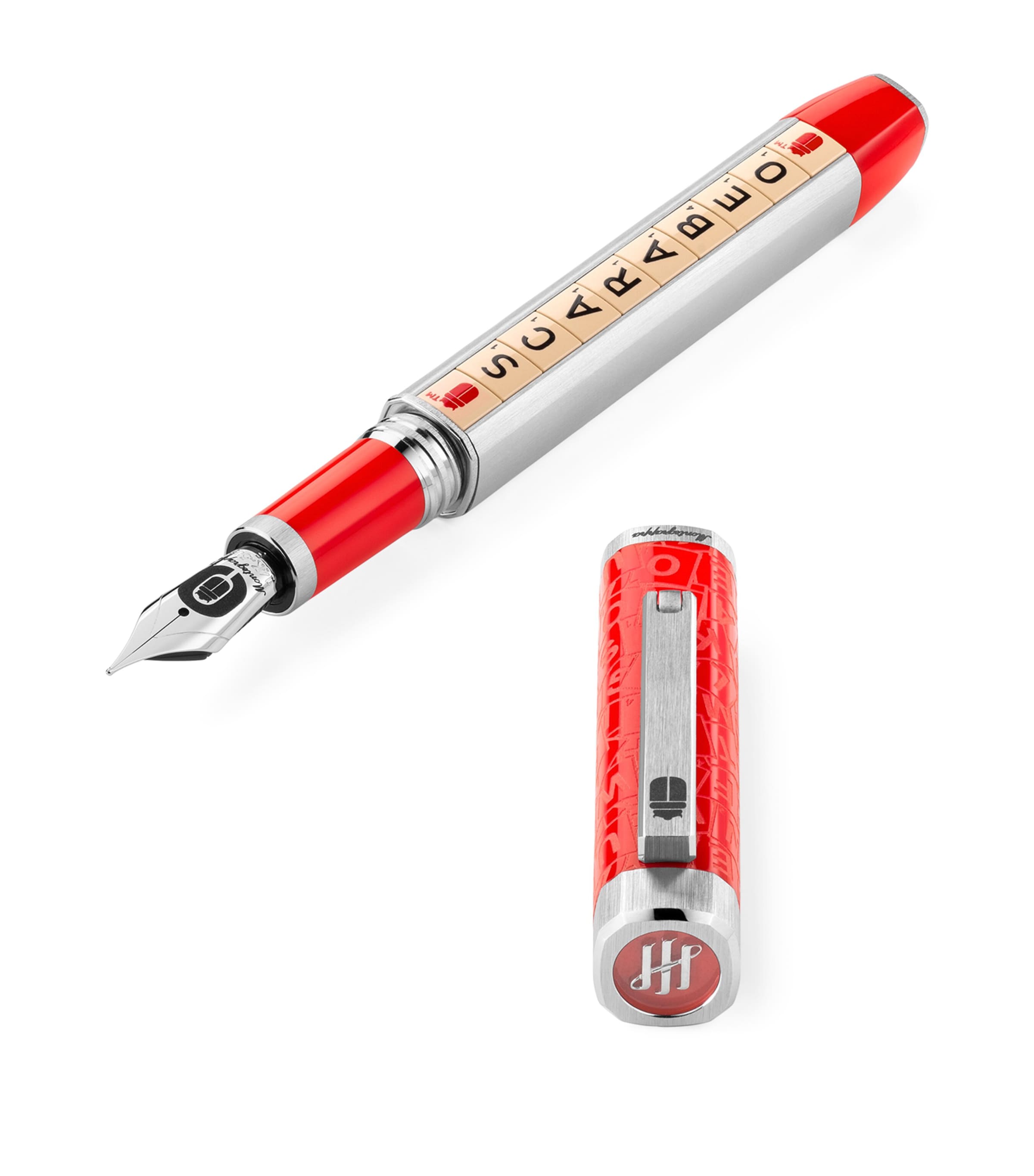 Montegrappa Scarabeo fountain pen with yellow-gold trim, imported from the UK