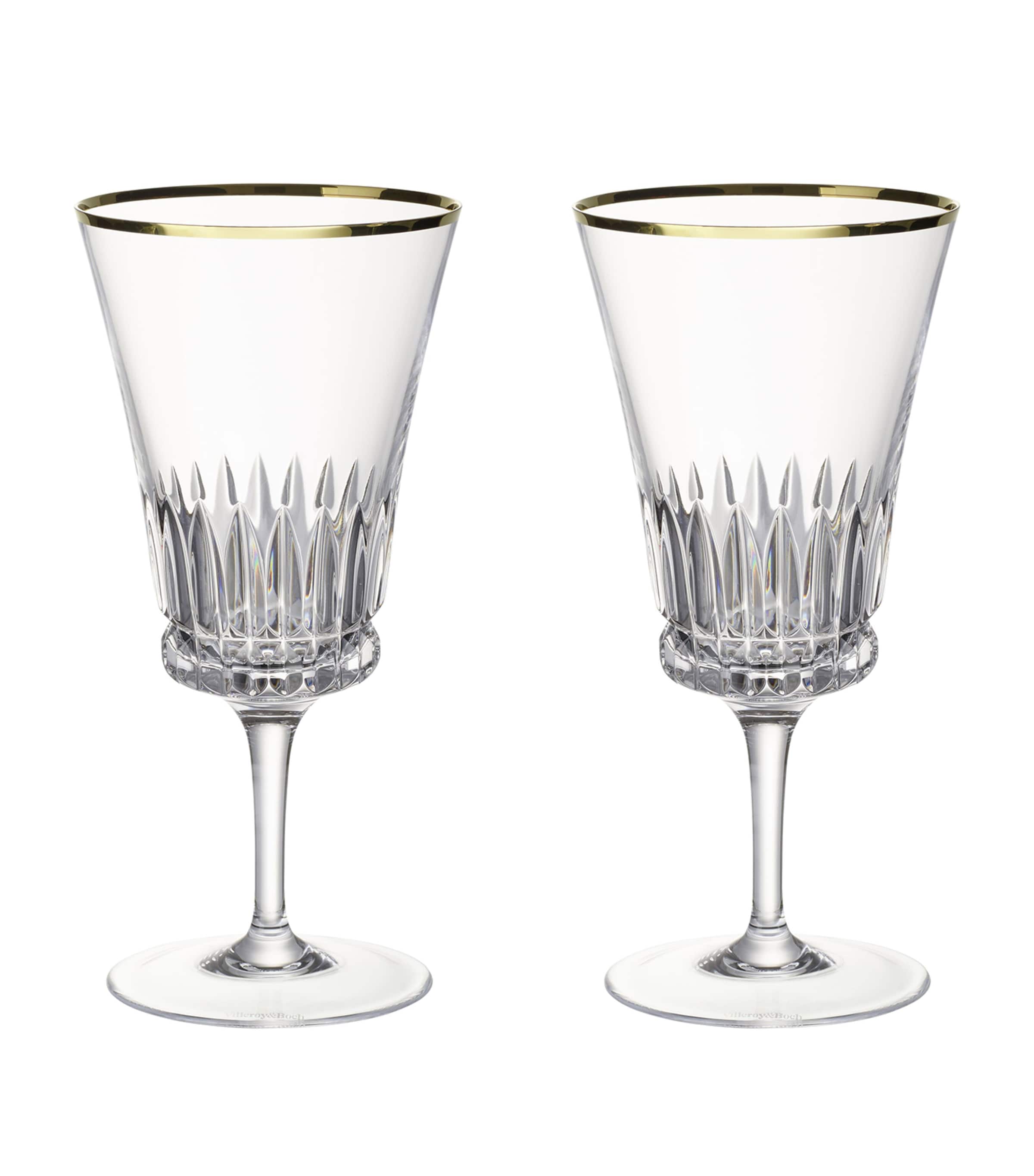 Villeroy & Boch Grand Royal Gold water goblets 390ml (British brand)