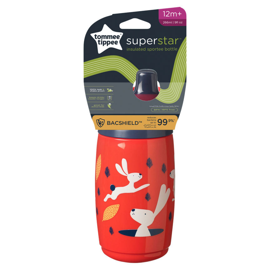 Tommee Tippee Superstar Insulated Sportee Water Bottle 12m+ Baby accessories & cleaning ASDA   