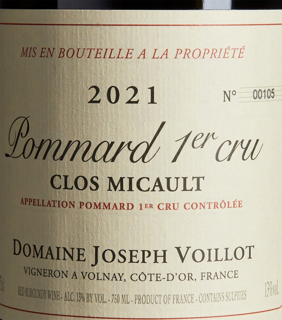 Domaine Joseph Voillot Le Clos Micault 2021 Burgundy wine 75cl - British product