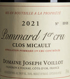 Domaine Joseph Voillot Le Clos Micault 2021 Burgundy wine 75cl - British product