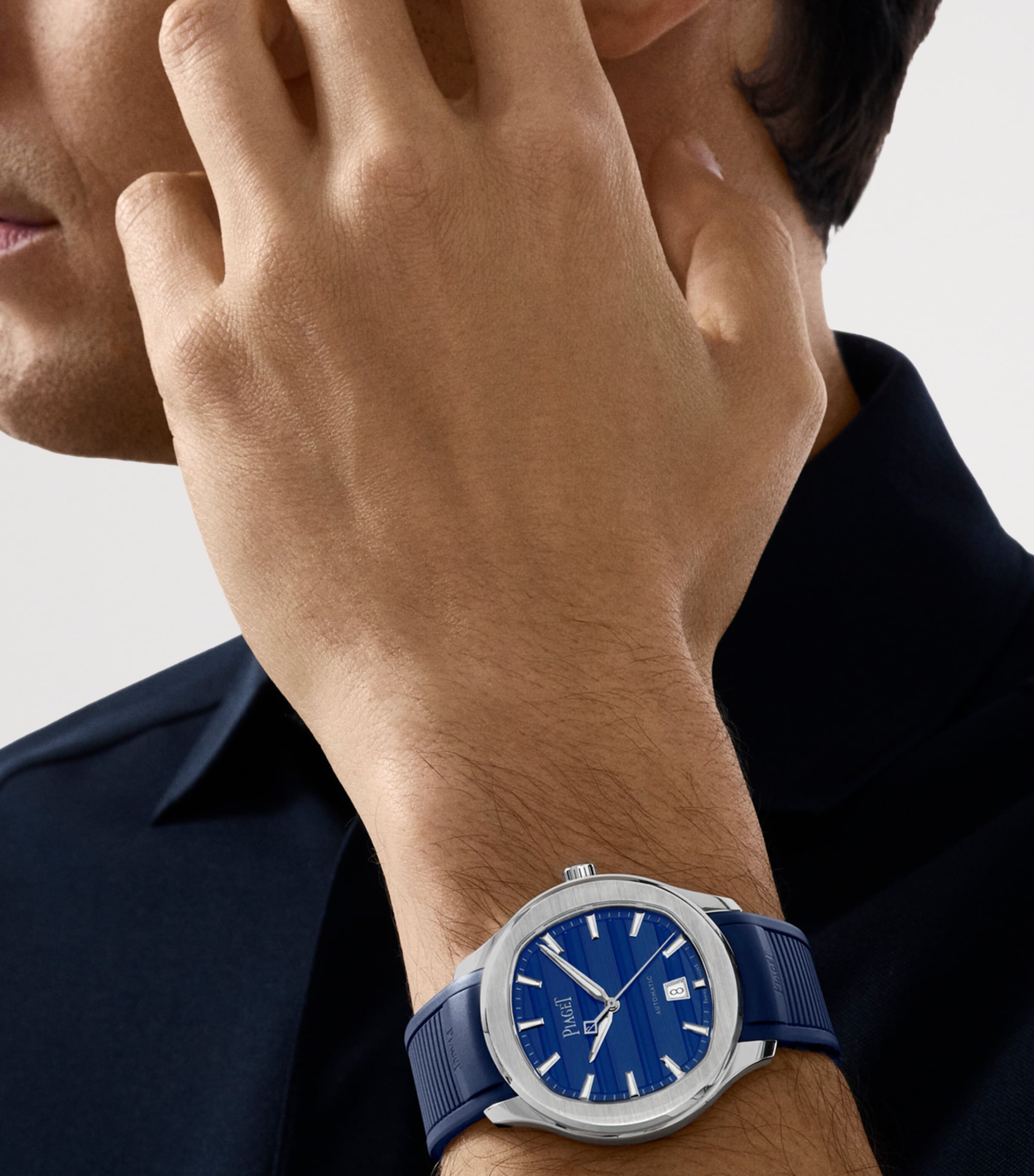 Piaget Polo Date watch 42mm blue dial stainless steel - British product