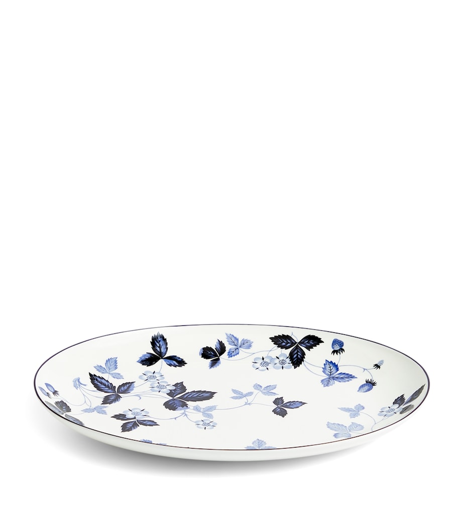 Wedgwood Wild Strawberry Inky Blue oval plate 30cm (British brand)